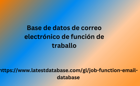 Base de datos de correo electrónico de función de traballo