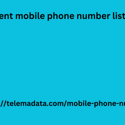 recent mobile phone number list