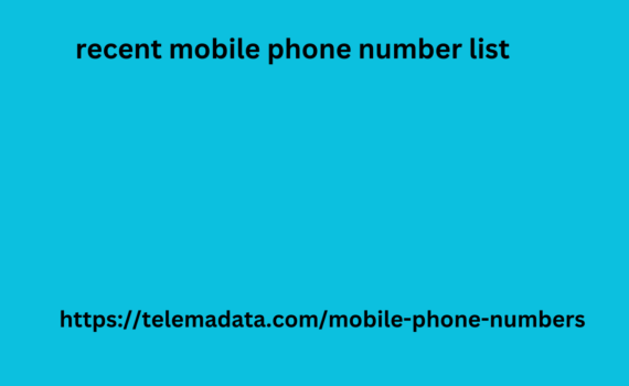 recent mobile phone number list