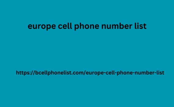 europe cell phone number list