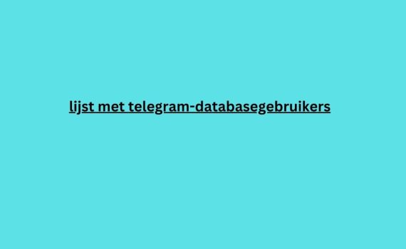 lijst met telegram-databasegebruikers