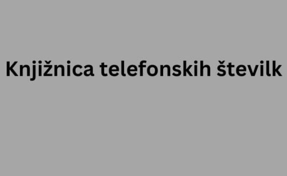 Knjižnica telefonskih številk